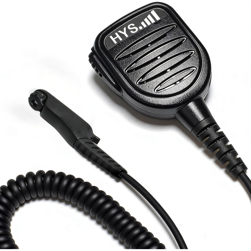 HYS Microhphone haut-parleur compatible avec Motorola R7, R7a, MXP600, APX, N30, N50, ION et autres, microphone portatif pour ta