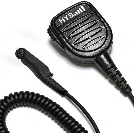 HYS Microhphone haut-parleur compatible avec Motorola R7, R7a, MXP600, APX, N30, N50, ION et autres, microphone portatif pour ta