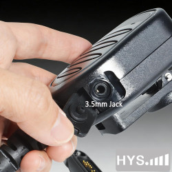 HYS Microhphone haut-parleur compatible avec Motorola R7, R7a, MXP600, APX, N30, N50, ION et autres, microphone portatif pour ta