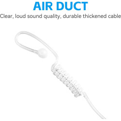 radtel Écouteur-Casque avec Micro PTT pour radios bidirectionnelles RT-950, RT-950 Pro et BJ-9000, Communication de Type Talkie-