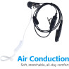 radtel Écouteur-Casque avec Micro PTT pour radios bidirectionnelles RT-950, RT-950 Pro et BJ-9000, Communication de Type Talkie-