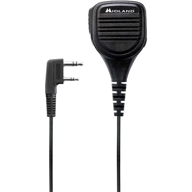 MIDLAND MA25-LK C1540 - Micro déporté étanche avec PTT, compatibilité avec G10/G11 Pro, G13, CT590-S, CT990-EBR