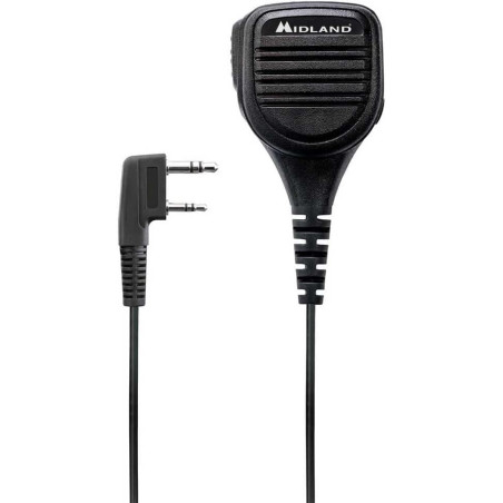 MIDLAND MA25-LK C1540 - Micro déporté étanche avec PTT, compatibilité avec G10/G11 Pro, G13, CT590-S, CT990-EBR