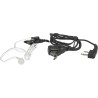 vhbw 5X Oreillette Compatible avec Alinco DJ-V5, EC-10 Radio Talkie-walkie, câble Acoustique Transparent