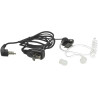 vhbw 5X Oreillette Compatible avec Alinco DJ-V5, EC-10 Radio Talkie-walkie, câble Acoustique Transparent
