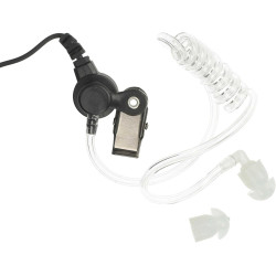 vhbw 5X Oreillette Compatible avec Alinco DJ-V5, EC-10 Radio Talkie-walkie, câble Acoustique Transparent