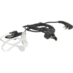 vhbw 5X Oreillette Compatible avec Alinco DJ-V5, EC-10 Radio Talkie-walkie, câble Acoustique Transparent