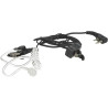 vhbw 5X Oreillette Compatible avec Alinco DJ-V5, EC-10 Radio Talkie-walkie, câble Acoustique Transparent