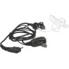 vhbw 5X Oreillette Compatible avec Alinco DJ-V5, EC-10 Radio Talkie-walkie, câble Acoustique Transparent