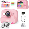 ASTGMI Appareil Photo Instantané, 2.4" Écran Appareil Photo Enfant avec Papier d'impression et Carte 32GB, Mode Selfie et Video,