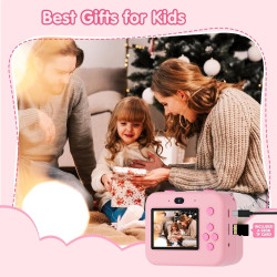 ASTGMI Appareil Photo Instantané, 2.4" Écran Appareil Photo Enfant avec Papier d'impression et Carte 32GB, Mode Selfie et Video,