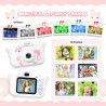 Appareil photo numérique pour enfants avec écran de 2,0" - Cadeaux pour 3, 4, 5, 6, 8, 7, 9, 10, 11 ans - 1080P HD - Anti-chute 