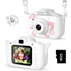 ASTGMI Appareil Photo pour Enfants, 2.0 Pouces Enfant Appareil Photo Numérique, Mini Caméra Rechargeable Caméscope Cadeau Jouet 