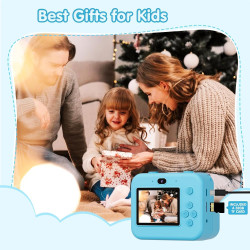 ASTGMI Appareil Photo Instantané, 2.4" Écran Appareil Photo Enfant avec Papier d'impression et Carte 32GB, Mode Selfie et Video,