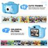 ASTGMI Mini Appareil Photo Numérique pour Enfants, 2.0 Pouces, Rechargeable Caméscope Cadeau Jouet Filles Garçons de 3 à 10 Ans,