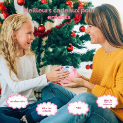ASTGMI Appareil Photo pour Enfants, 2.0 Pouces Enfant Appareil Photo Numérique, Mini Caméra Enfant Rechargeable Caméscope Cadeau