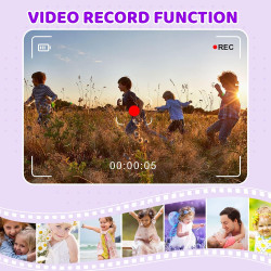 ASTGMI Appareil Photo pour Enfants, 2.0 Pouces Enfant Appareil Photo Numérique, Mini Caméra Rechargeable Caméscope Cadeau Jouet 