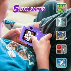 ASTGMI Appareil Photo pour Enfants, 2.0 Pouces Enfant Appareil Photo Numérique, Mini Caméra Rechargeable Caméscope Cadeau Jouet 