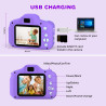 ASTGMI Appareil Photo pour Enfants, 2.0 Pouces Enfant Appareil Photo Numérique, Mini Caméra Rechargeable Caméscope Cadeau Jouet 