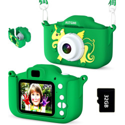 ASTGMI Appareil Photo pour Enfants, 2.0 Pouces Enfant Appareil Photo Numérique, Mini Caméra Rechargeable Caméscope Cadeau Jouet 