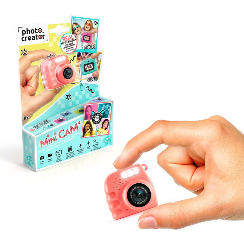 Canal Toys - Photo Creator - Mini Appareil Photo Enfant & Vidéo Numérique - Mini Caméra pour Créer des Souvenirs - Cadeau Enfant