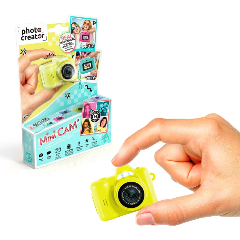 Canal Toys - Photo Creator - Mini Appareil Photo Enfant & Vidéo Numérique - Mini Caméra pour Créer des Souvenirs - Cadeau Enfant