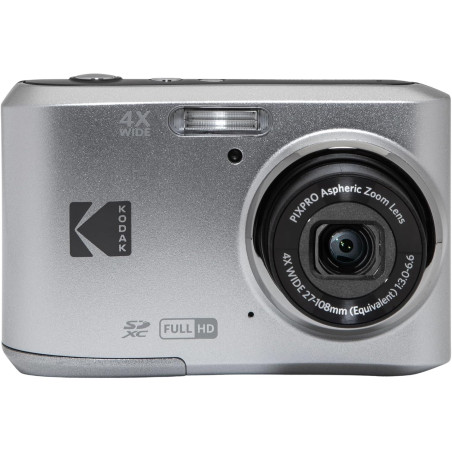 Kodak PIXPRO FZ45 Appareil Photo Compact avec Zoom 4X 16 MP Argenté