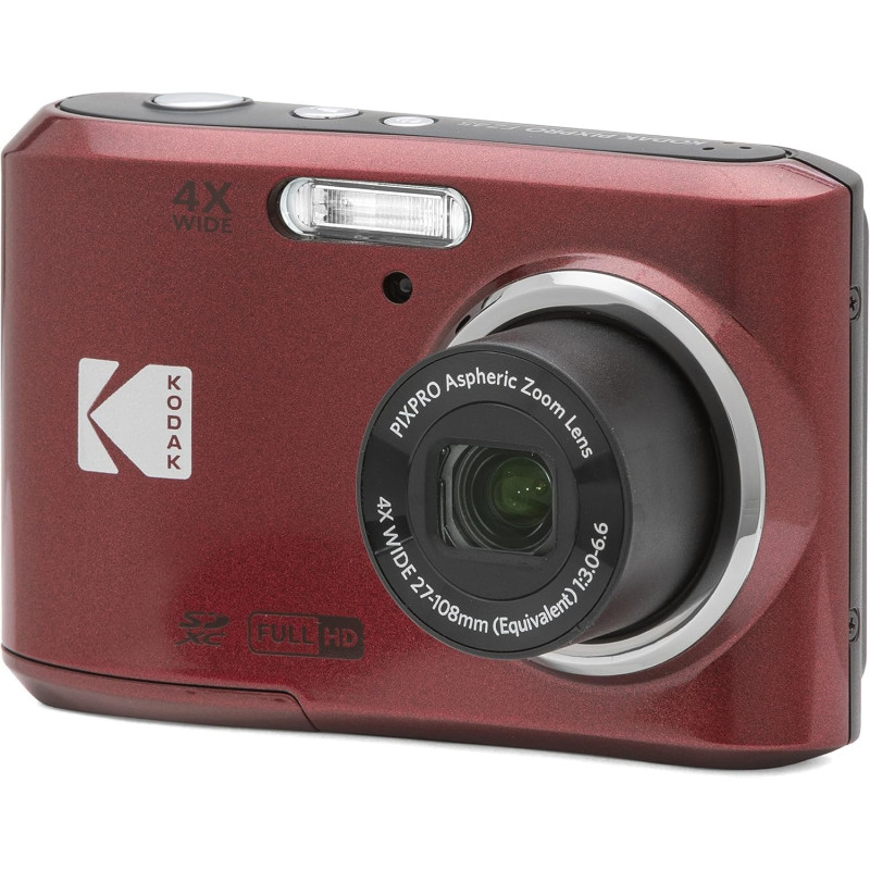 Kodak Pixpro - FZ45 - Appareil Photo Numérique Compact 16.44 Mégapixels - Rouge - 1280 x 720p