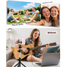 Longyi Appareil Photo numérique 4K 48 MP avec Carte SD 32 Go, Zoom numérique 16x, Appareil Photo Compact avec câble USB, Sac Por