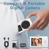 Appareil Photo numérique 5K 80 MP avec écran LCD 2,4" et écran Selfie 1,5", Zoom numérique 18x, Carte TF 32 Go, Appareil Photo C