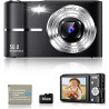 Appareil Photo Numérique 50MP 1080P, Compact Appareil Photo avec Carte 32Go, Écran 2,4”, Zoom Numérique 16X, Mini Camera Vlog po
