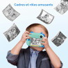 HiMont Appareil Photo Instantané Enfants, Numérique avec Papier d'impression & Carte TF 32G, Caméra Vidéo avec Stylos Colorés po