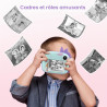 HiMont Appareil Photo Instantané Numérique avec Papier d'impression & Carte TF 32G, Caméra Vidéo avec Stylos Colorés pour Le Bri