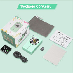 Appareil Photo Numérique 1080P 44MP Caméra Vlogging pour Enfants Ados, FHD Compact Portable avec Écran 2,4" Zoom 16X, Mini Camér