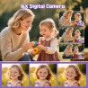Appareil Photo Numérique 1080P 44MP Caméra Vlogging pour Enfants Ados, FHD Compact Portable avec Écran 2,4" Zoom 16X, Mini Camér
