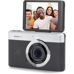 Kodak Pixpro C1 – Appareil Photo Numérique Ultra-Compact | 13MP BSI CMOS, Zoom 4X, Écran LCD 2.8", Flash LED, Batterie Intégrée 