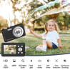 Appareil Photo Numérique, HD 1080P avec Carte Mémoire 32 Go, Appareil Photo 48 Mégapixels, écran LCD 2,4 Pouces, Zoom Numérique 