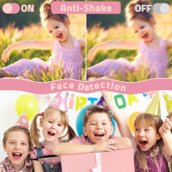 Appareil Photo Numérique, HD 1080P avec Carte Mémoire 32 Go, Appareil Photo 48 Mégapixels, écran LCD 2,4 Pouces, Zoom Numérique 