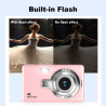 Appareil Photo Numérique, 4K Autofocus 50MP Appareil Photo Enfant, Zoom 16X, Flash, Anti-Shake, Appareils Photo Numériques Compa