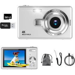 Appareil Photo numérique, autofocus UHD 4K 50 MP pour la Photographie avec Carte SD 32 Go, Zoom 16X, Anti-tremblement, Appareil 