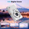 Appareil Photo numérique, autofocus UHD 4K 50 MP pour la Photographie avec Carte SD 32 Go, Zoom 16X, Anti-tremblement, Appareil 
