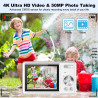 Appareil Photo numérique, autofocus UHD 4K 50 MP pour la Photographie avec Carte SD 32 Go, Zoom 16X, Anti-tremblement, Appareil 