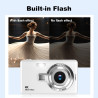 Appareil Photo numérique, autofocus UHD 4K 50 MP pour la Photographie avec Carte SD 32 Go, Zoom 16X, Anti-tremblement, Appareil 