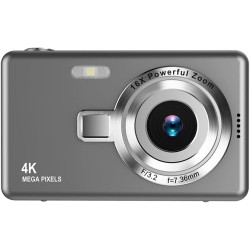 Appareil Photo numérique, autofocus UHD 4K 50 MP pour la Photographie avec Carte SD 32 Go, Zoom 16X, Anti-tremblement, Appareil 