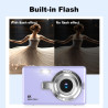 Appareil Photo Numérique, 4K Autofocus 50MP Appareil Photo Enfant, Zoom 16X, Flash, Anti-Shake, Appareils Photo Numériques Compa
