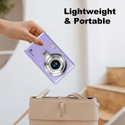 Appareil Photo Numérique, 4K Autofocus 50MP Appareil Photo Enfant, Zoom 16X, Flash, Anti-Shake, Appareils Photo Numériques Compa
