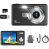 Appareil Photo Numérique, 4K Autofocus 50MP Appareil Photo Enfant, Zoom 16X, Flash, Anti-Shake, Appareils Photo Numériques Compa