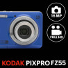KODAK Pixpro FZ55 - Appareil Photo Numérique 16 Mégapixels, Zoom Optique 5X, Ecran LCD 2.7, Stabilisateur Optique, Full Vidéo HD