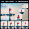 Appareil Photo Numérique 4K 64MP Appareil Photo Compact avec Double Caméra, Autofocus, Écran IPS 2,8", Zoom Numérique 16X, Anti-