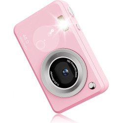 Appareil Photo Numérique FHD 1080p, Zoom 16x, Appareil Photo Compact avec Batterie De 1300 mAh, Écran De 2,4 Pouces,Appareils Ph